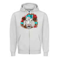 Ribbon Simmental Leopard Zipper Hoodie | Teevron