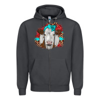 Smoke ribbon simmental leopard Zipper Hoodie - JahusDesignShop