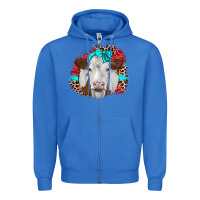 True Royal ribbon simmental leopard Zipper Hoodie - JahusDesignShop
