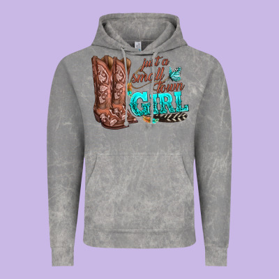 Justas Malltown Girlie Vintage Hoodie Designed By Texasbilliewilder