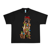 Black christmas german shepherd Urban Heavy Tee - RanaPortraitStore