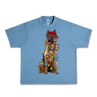 Pebble Blue christmas german shepherd Urban Heavy Tee - RanaPortraitStore