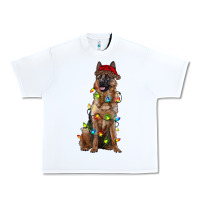 White christmas german shepherd Urban Heavy Tee - RanaPortraitStore