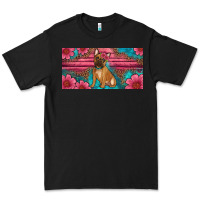 Black french bulldog floral license plate Premium Tee - Artiststas