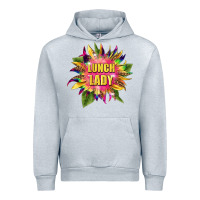 Heather Grey lunch lady tie dye sunflower Urban Hoodie - BarkalooDesign