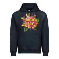 Navy lunch lady tie dye sunflower Urban Hoodie - BarkalooDesign