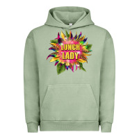 Pigment Oil Green lunch lady tie dye sunflower Urban Hoodie - BarkalooDesign