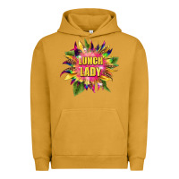 Pigment Peanut Butter lunch lady tie dye sunflower Urban Hoodie - BarkalooDesign