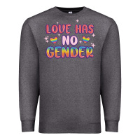 Charcoal Heather love no gender Premium Sweatshirt - MaliasSmallBusiness
