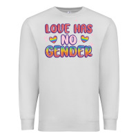 Dove Grey love no gender Premium Sweatshirt - MaliasSmallBusiness