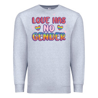 Heather Grey love no gender Premium Sweatshirt - MaliasSmallBusiness