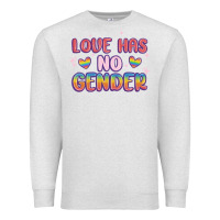 Oatmeal Heather love no gender Premium Sweatshirt - MaliasSmallBusiness