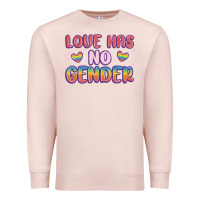 Pale Pink love no gender Premium Sweatshirt - MaliasSmallBusiness