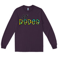 Plum let's rodeo Long Sleeve Tee - CowhideDigitalArt