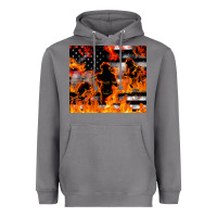 Storm firefighter thin red lin Heavyweight Hoodie - LillyAllenDesigns