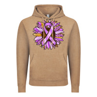 Vintage Coffee Cancer Awareness Sunflower Vintage Hoodie - RanaPortraitStore