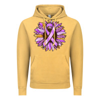 Vintage Mustard Cancer Awareness Sunflower Vintage Hoodie - RanaPortraitStore