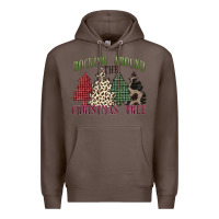 Coffee rocking around the christmas tree Premium Hoodie - MaliasSmallBusiness