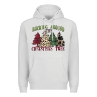 Dove Grey rocking around the christmas tree Premium Hoodie - MaliasSmallBusiness