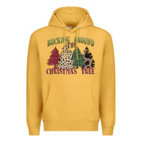 Mustard rocking around the christmas tree Premium Hoodie - MaliasSmallBusiness