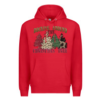 Red rocking around the christmas tree Premium Hoodie - MaliasSmallBusiness