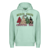 Seafoam rocking around the christmas tree Premium Hoodie - MaliasSmallBusiness