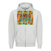 Dove Grey Thanksgiving Turkey Zipper Hoodie - Artiststas