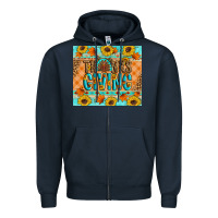 Navy Thanksgiving Turkey Zipper Hoodie - Artiststas