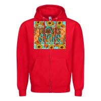 Red Thanksgiving Turkey Zipper Hoodie - Artiststas