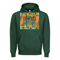 Sports Green Thanksgiving Turkey Zipper Hoodie - Artiststas