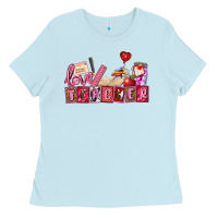 Baby Blue valentines day teacher Ladies Tee - AdoDesignShop