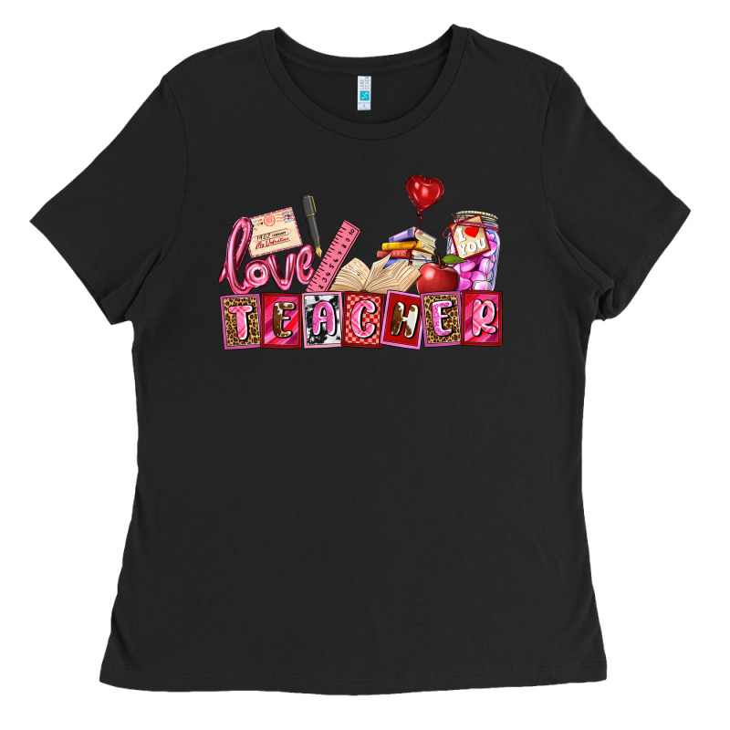 Valentines Day Teacher Ladies Tee by AdoDesignShop | Teevron