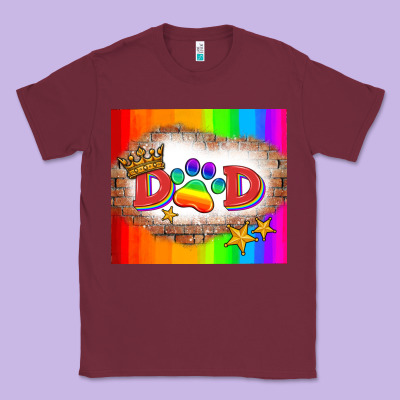 Lgbtq Dad And Paw Classic Tee Designed By Hra Design Shop