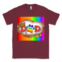 Burgundy lgbtq dad and paw Classic Tee - HRA Design Shop