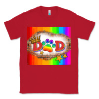 Red lgbtq dad and paw Classic Tee - HRA Design Shop
