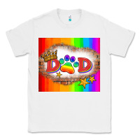 White lgbtq dad and paw Classic Tee - HRA Design Shop