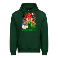 Forest Green cashier  life gnome Urban Hoodie - BarkalooDesign