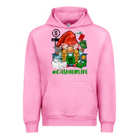 Fuchsia Pink cashier  life gnome Urban Hoodie - BarkalooDesign