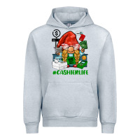 Heather Grey cashier  life gnome Urban Hoodie - BarkalooDesign
