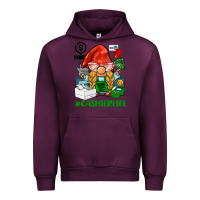 Mauve Wine cashier  life gnome Urban Hoodie - BarkalooDesign