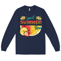 Navy sweet summer time Long Sleeve Tee - HRA Design Shop