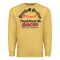 Antique Gold baseball brother i'm just here for the snacks Premium Sweatshirt - MaliasSmallBusiness