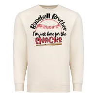 Sandshell baseball brother i'm just here for the snacks Premium Sweatshirt - MaliasSmallBusiness