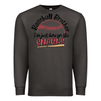 Smoke baseball brother i'm just here for the snacks Premium Sweatshirt - MaliasSmallBusiness