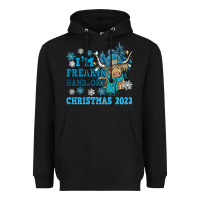 Black im freakin freezin christmas 2023 Heavyweight Hoodie - NancyCooperArtShop