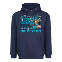 Navy im freakin freezin christmas 2023 Heavyweight Hoodie - NancyCooperArtShop