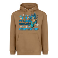 Toasted Coconut im freakin freezin christmas 2023 Heavyweight Hoodie - NancyCooperArtShop