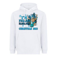 White im freakin freezin christmas 2023 Heavyweight Hoodie - NancyCooperArtShop
