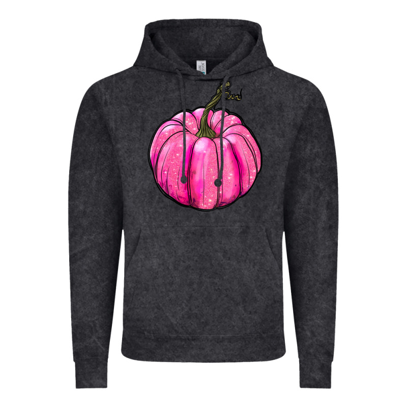 Breast Cancer Awareness Pink Pumpkin Vintage Hoodie by RanaPortraitStore | Teevron