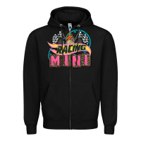 Black racing mini with racing oto equipment Zipper Hoodie - AdoDesignShop